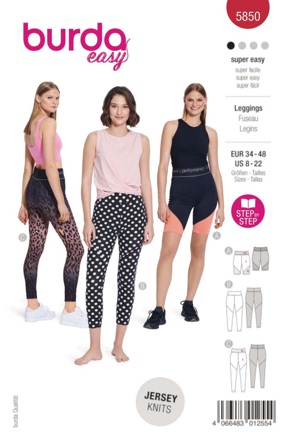 Burda 5850 - Leggings