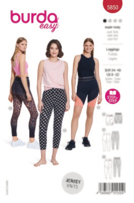 Burda 5850 - Leggings