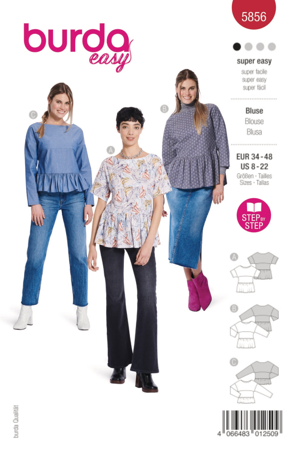 Burda 5856 - Blus
