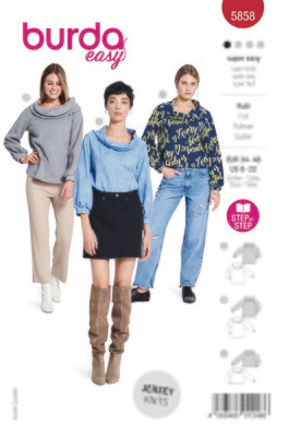 Burda 5858 - Pullover