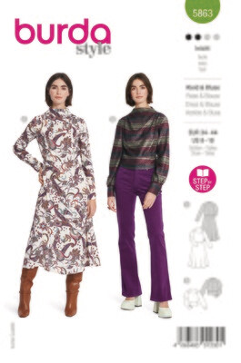 Burda 5863 - Blus