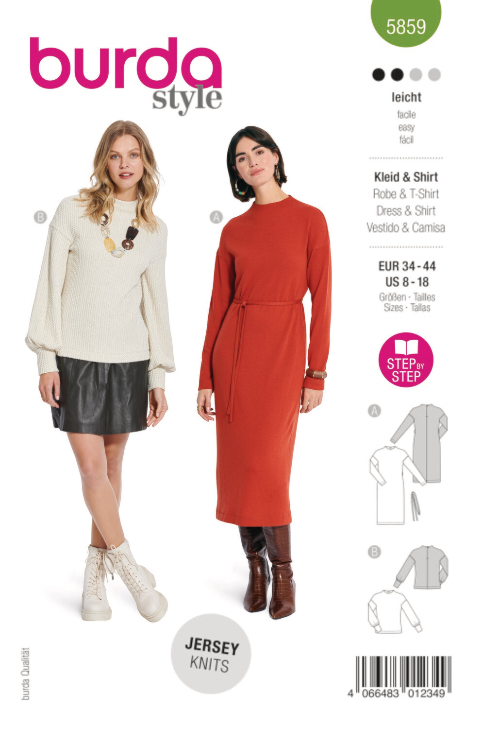 Burda 5859 - Klänning och tröja