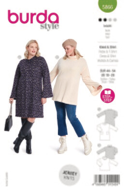 Burda 5866 - Klänning och Tröja