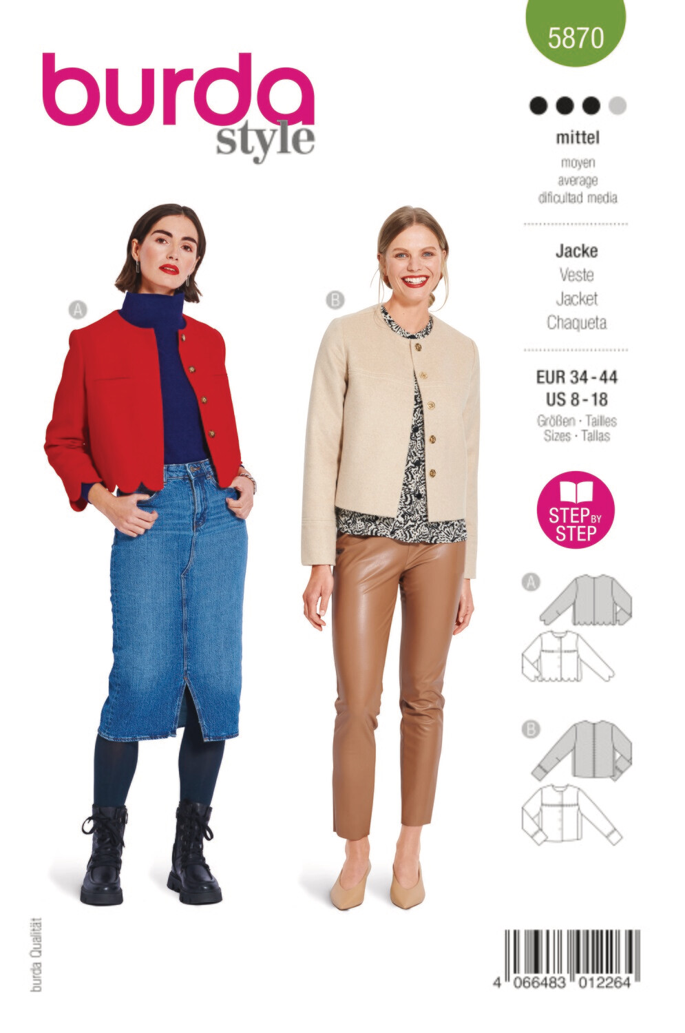 Burda 5870 - Jacka / Väst