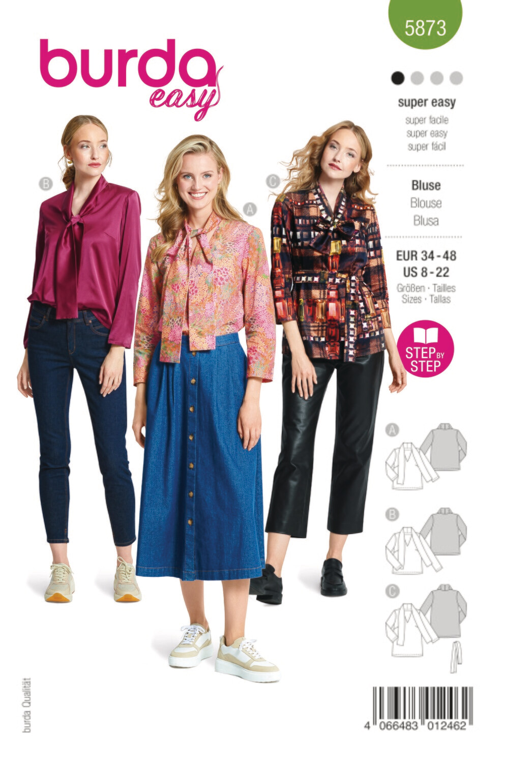 Burda 5873 - Blus