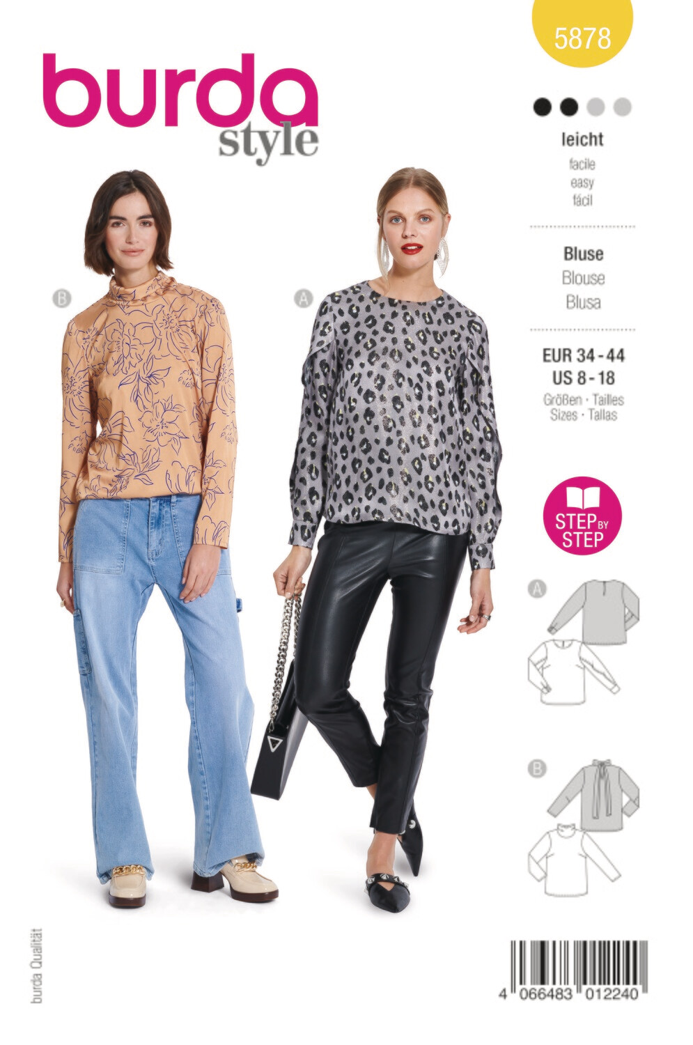 Burda 5878 - Blus