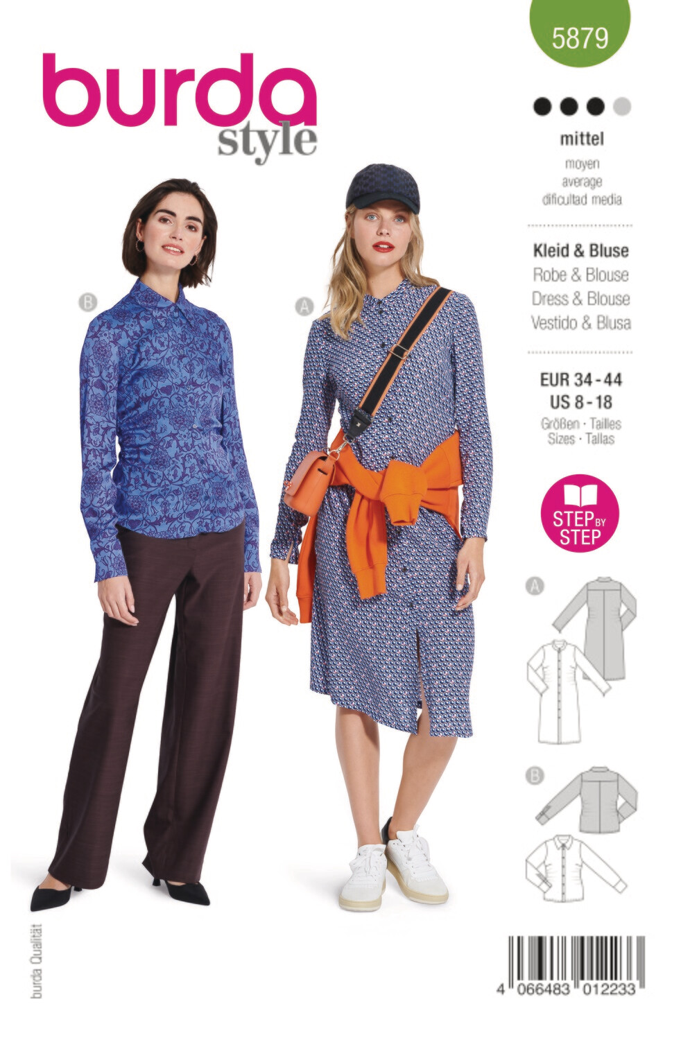 Burda 5879 - Klänning och blus