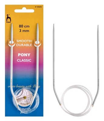 Pony Classic Rundsticka - 80 cm - 3 mm