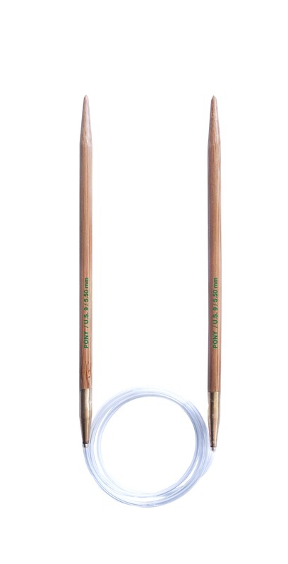 Pony Rundsticka Bambu - 80 cm - 5,5 mm