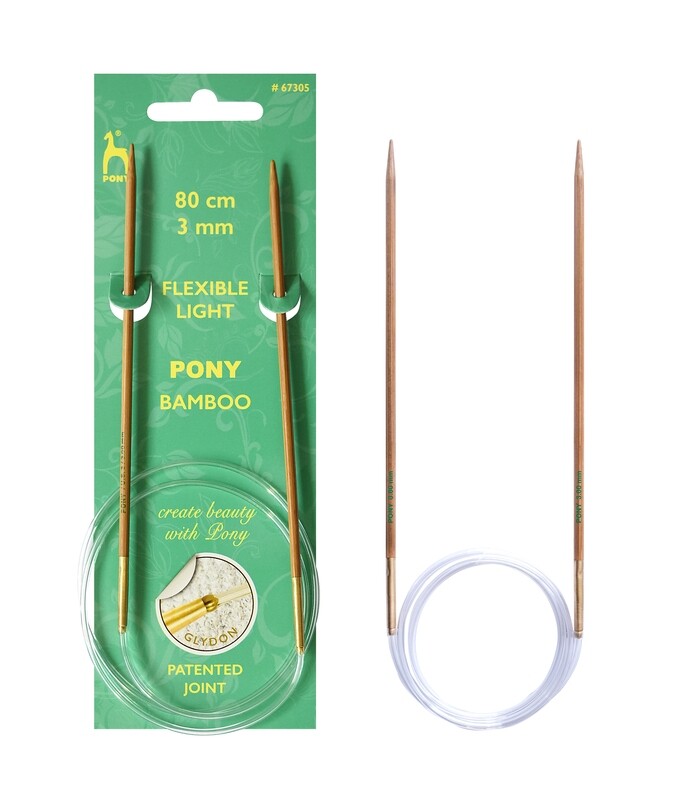 Pony Rundsticka Bambu - 80 cm - 3 mm