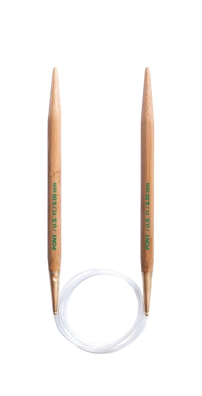 Pony Rundsticka Bambu - 80 cm - 8,0 mm