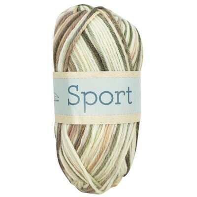 Falkgarn Sport, 100 gr - 1029 Beige/Ecru/Brun