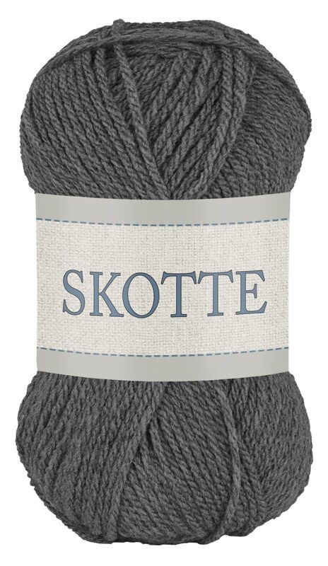 Falkgarn Skotte, 50 gr - 871 Mörkgrå