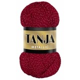 Falkgarn Tanja Metallic, 100 gr -8351 Röd glitter