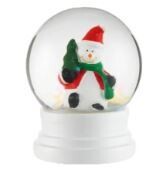 Snöglob - Snögubbe med tomteluva