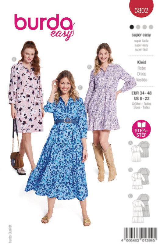 Burda 5802 - Klänning