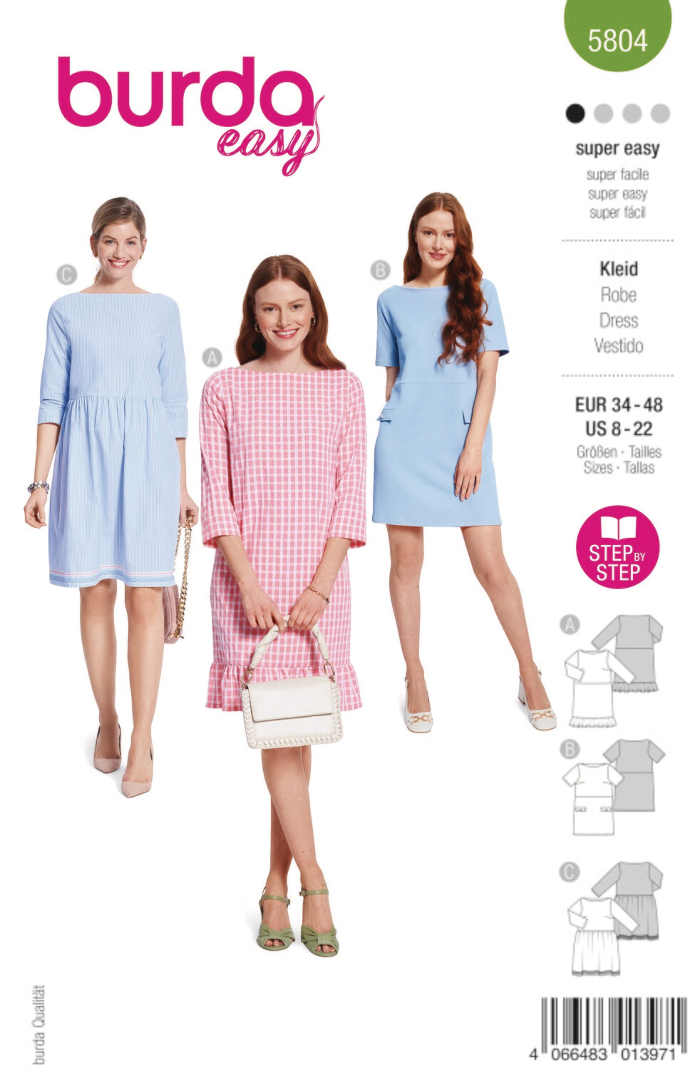 Burda 5804 - Klänning