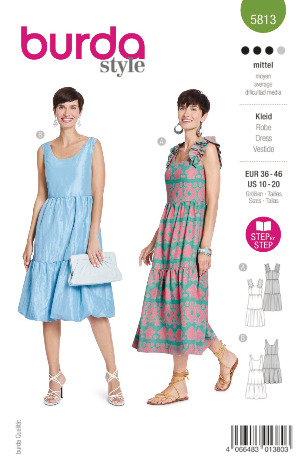 Burda 5813 - Klänning