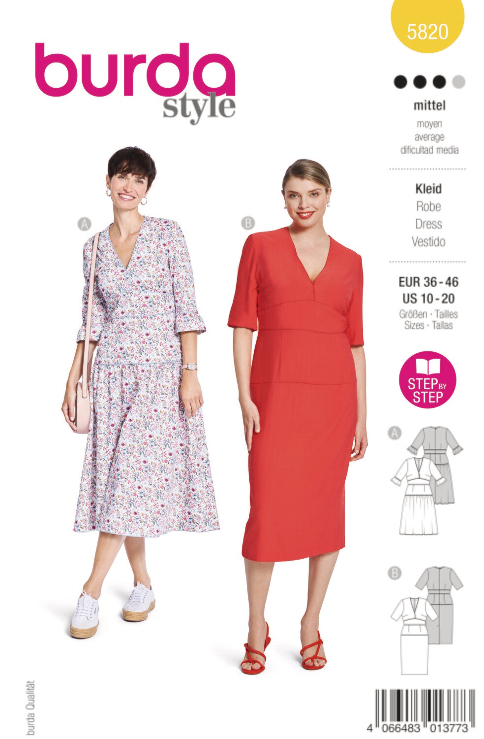 Burda 5820 - Klänning