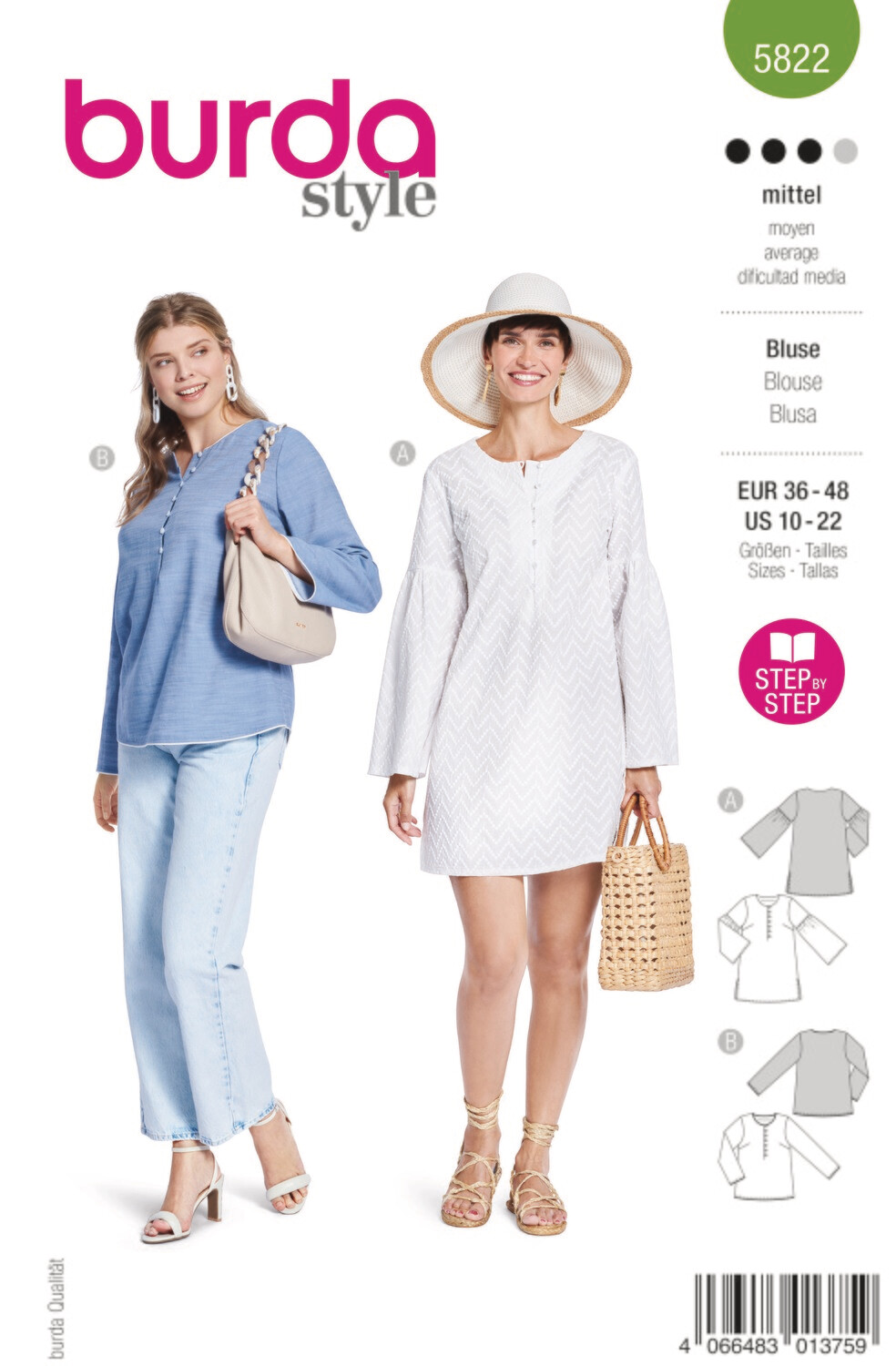 Burda 5822 - Blus