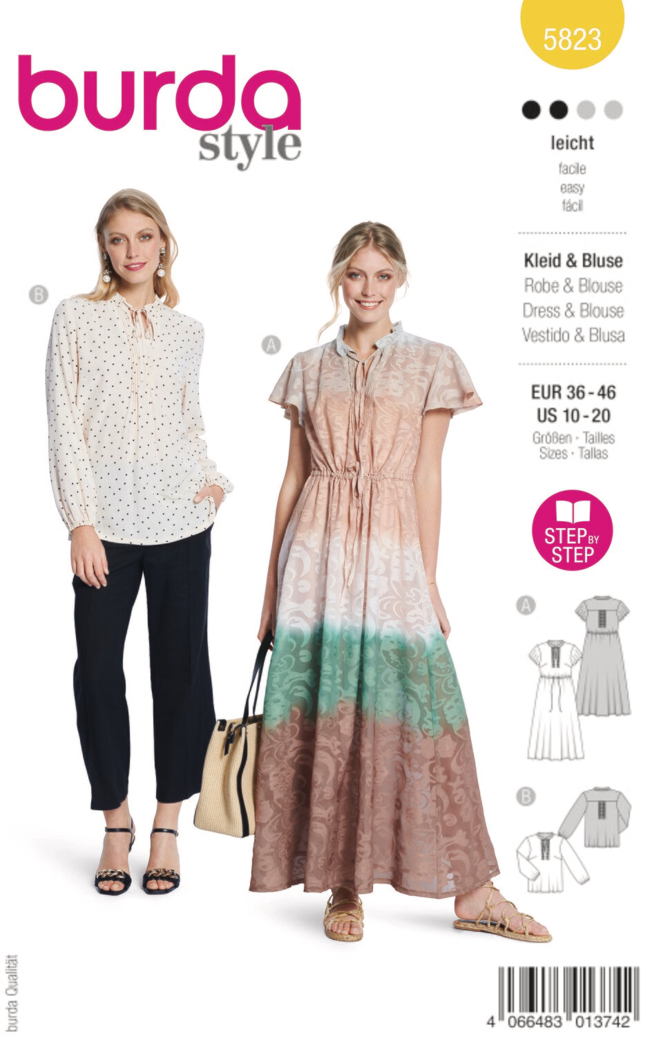 Burda 5823 - Klänning och Blus