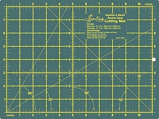 Sew Easy dubbelsidig skärmatta 304 mm x 228 mm (12&quot; x 9&quot;)