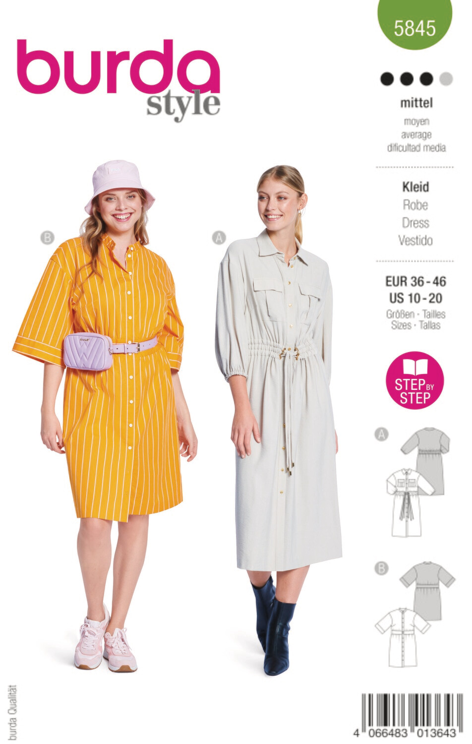 Burda 5845 - Klänning