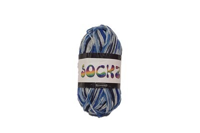 Falkgarn Sockz 50 gr - nr 104 - multi-  blå