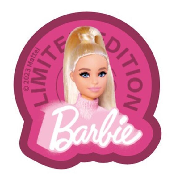 Fabric badge Barbie ca 61 * 65 mm
