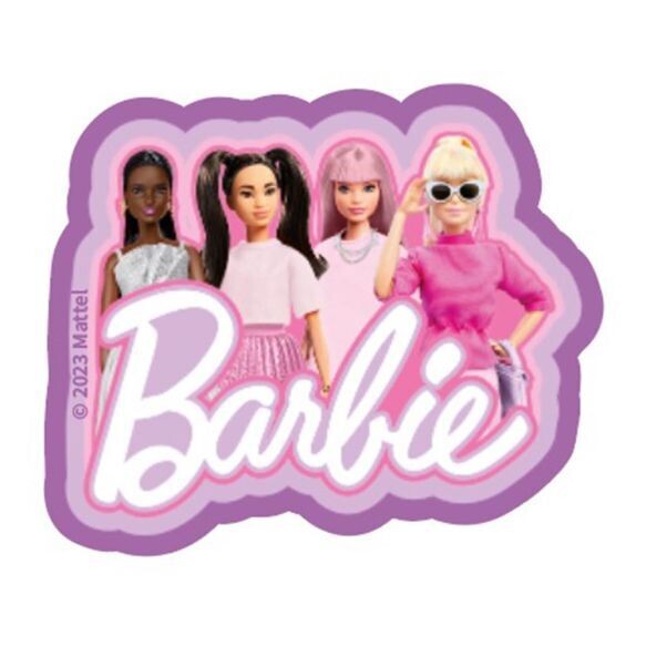 Fabric badge Barbie ca 72 * 60 mm