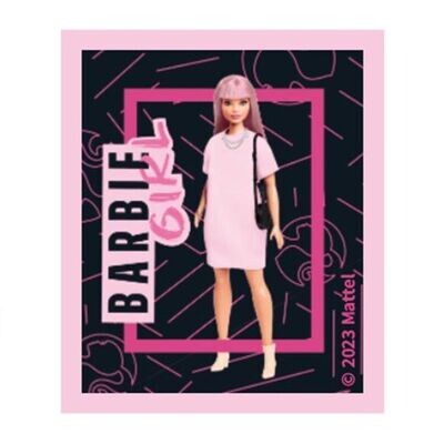 Tygmärke Barbie ca 54 * 64 mm