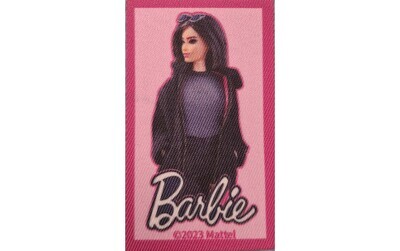 Tygmärke Barbie ca 44 * 69 mm