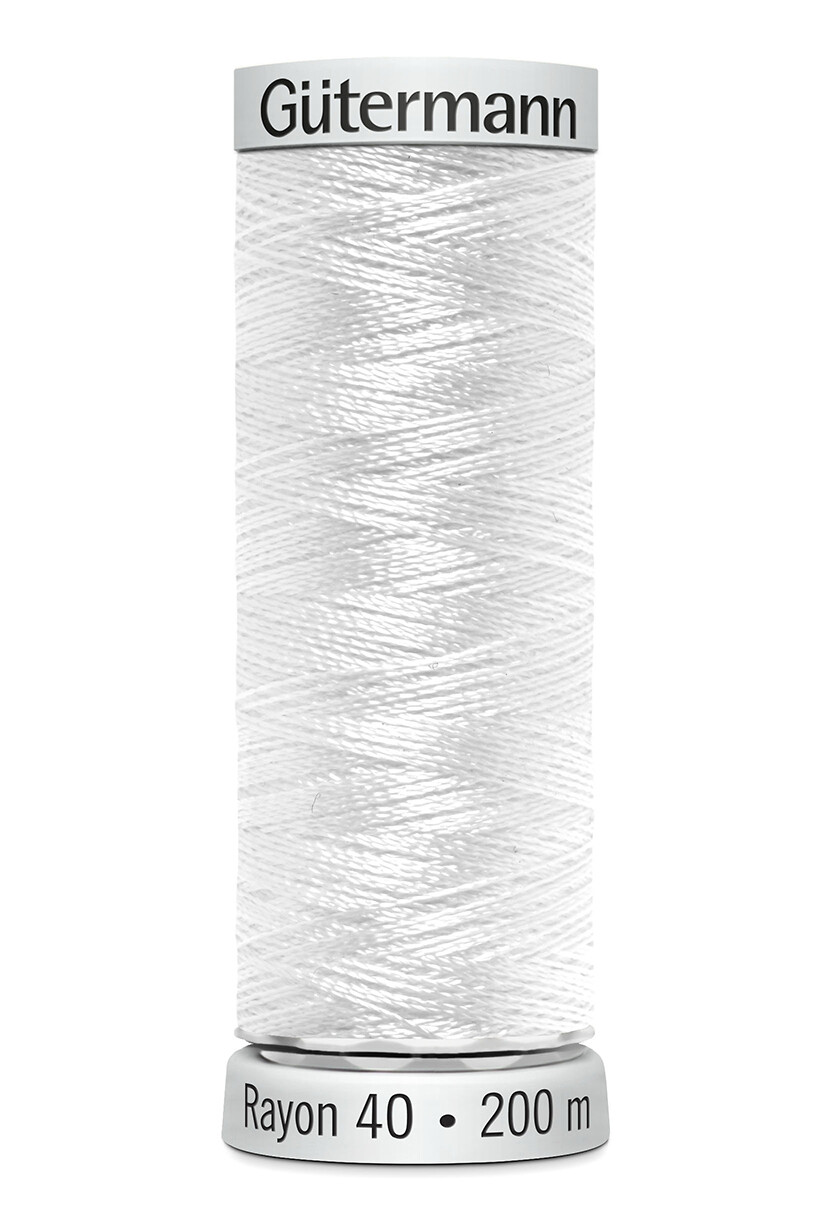 Gütermann - Rayon 40 - 200 m - 1001 (vit)