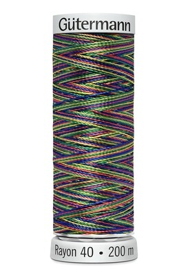 Gütermann - Rayon 40 - 200 m - flerfärgad - (40 färger)