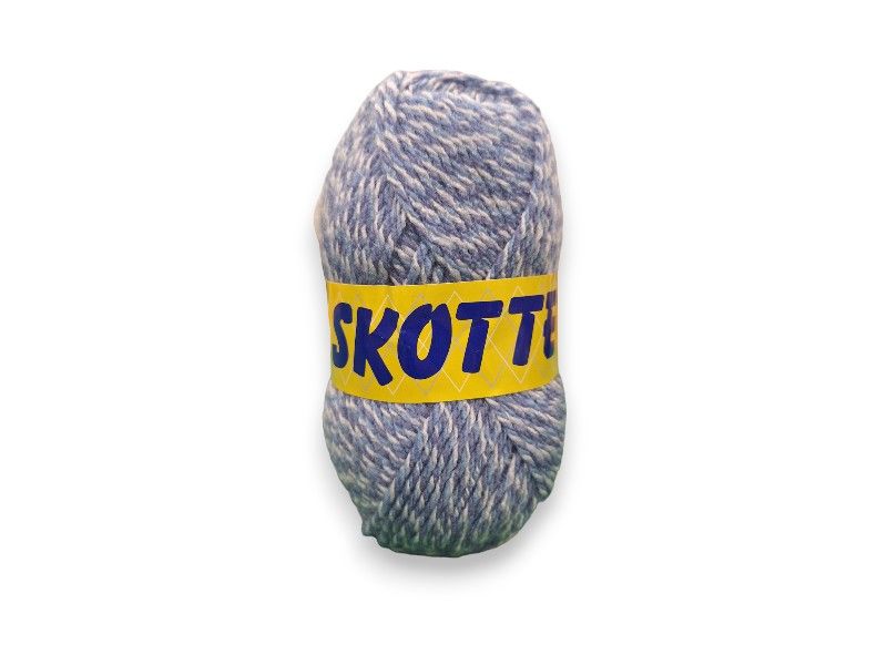 Falkgarn Skotte, 50 gr - 565 Blå/vit