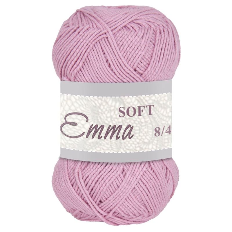 Falkgarn Emma Soft 8/4, 50 gr - 303 - puderrosa