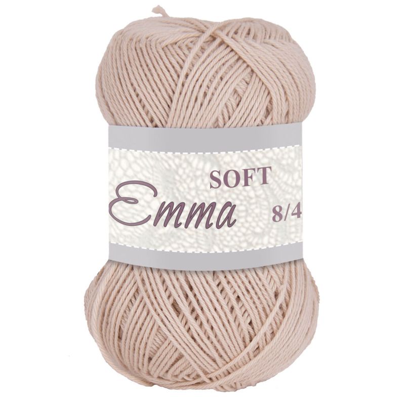 Falkgarn Emma Soft 8/4, 50 gr - 015 - sand