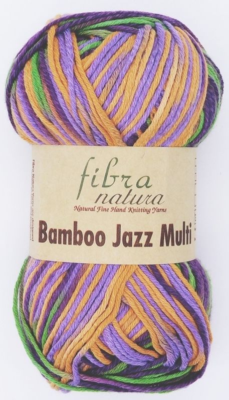 Cewec Bamboo Jazz Multi, 50 gr - 306- Lila/Grön/Orange