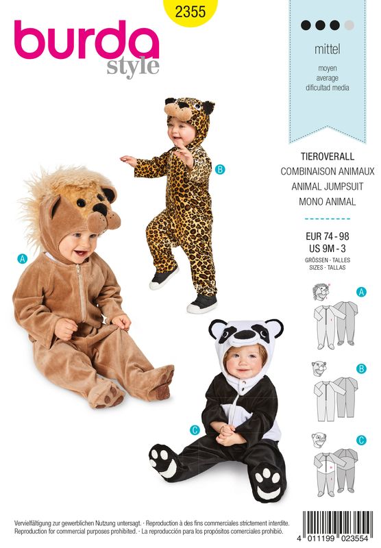 Burda 2355 - Animal Jumpsuit