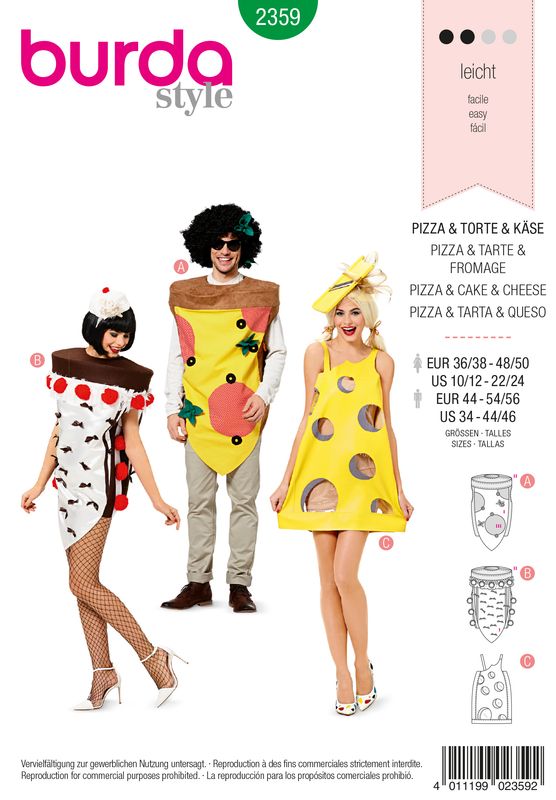 Burda 2359 - Pizza &amp; Cake &amp; Cheese