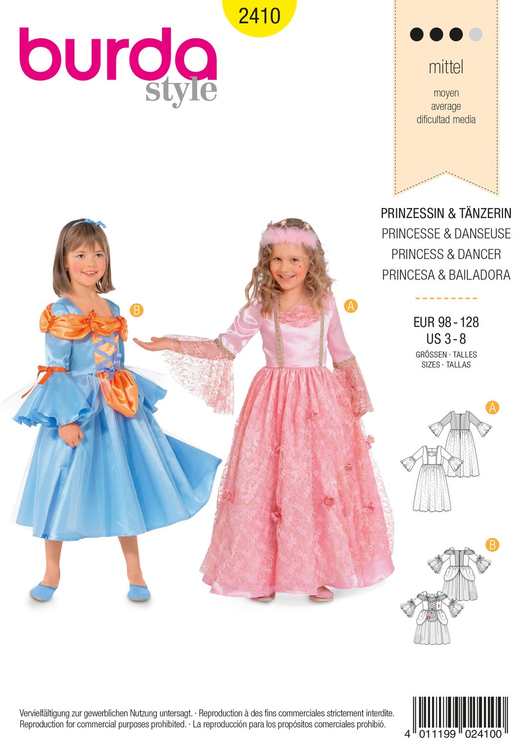Burda 2410 - Priness &amp; Dancer