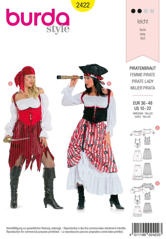 Burda 2422 - Pirate Lady