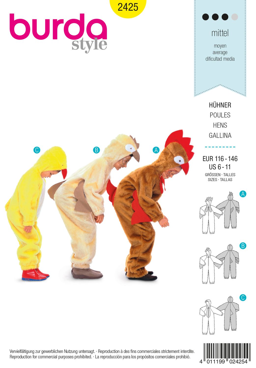 Burda 2425 - Hens