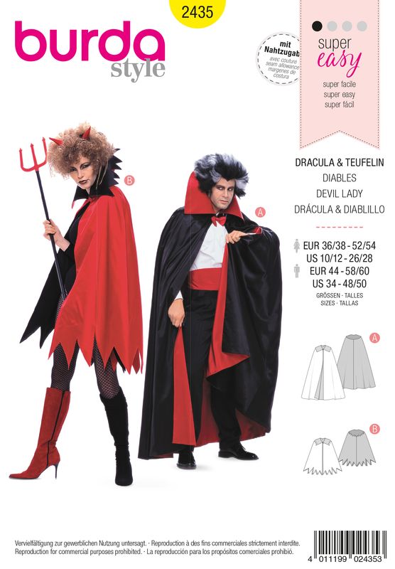 Burda 2435 - Dracula &amp; Devil Lady