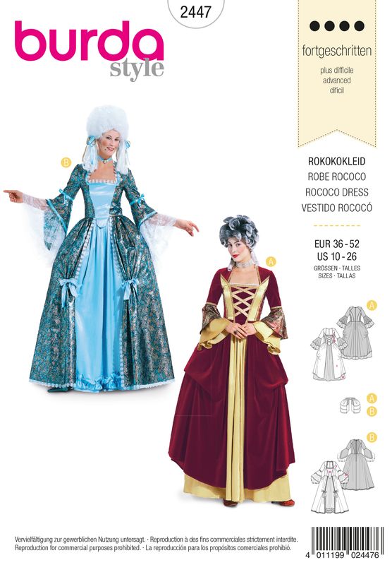 Burda 2447 - Rococo Dress