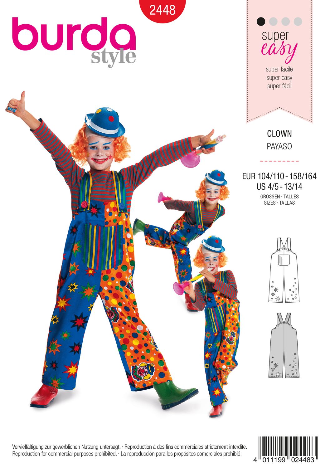 Burda 2448 - Clown