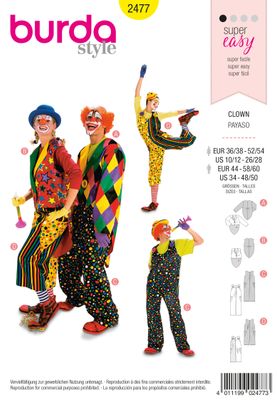 Burda 2477 - Clown