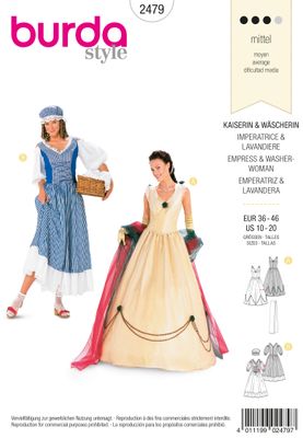 Burda 2479 - Empress &amp; Washerwoman