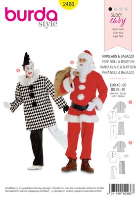 Burda 2466 - Sankta Claus &amp; Bouffon