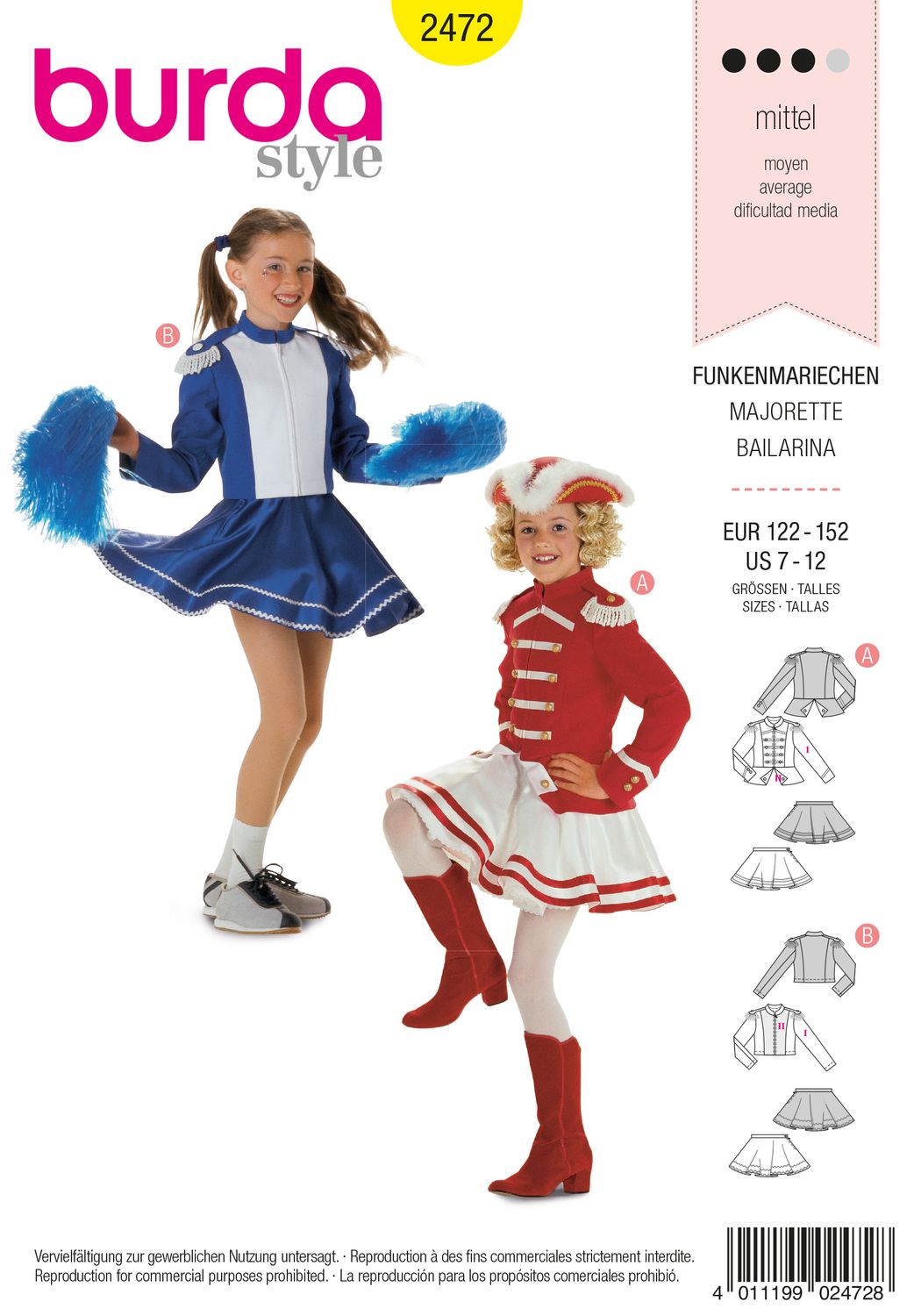 Burda 2472 - Majorette